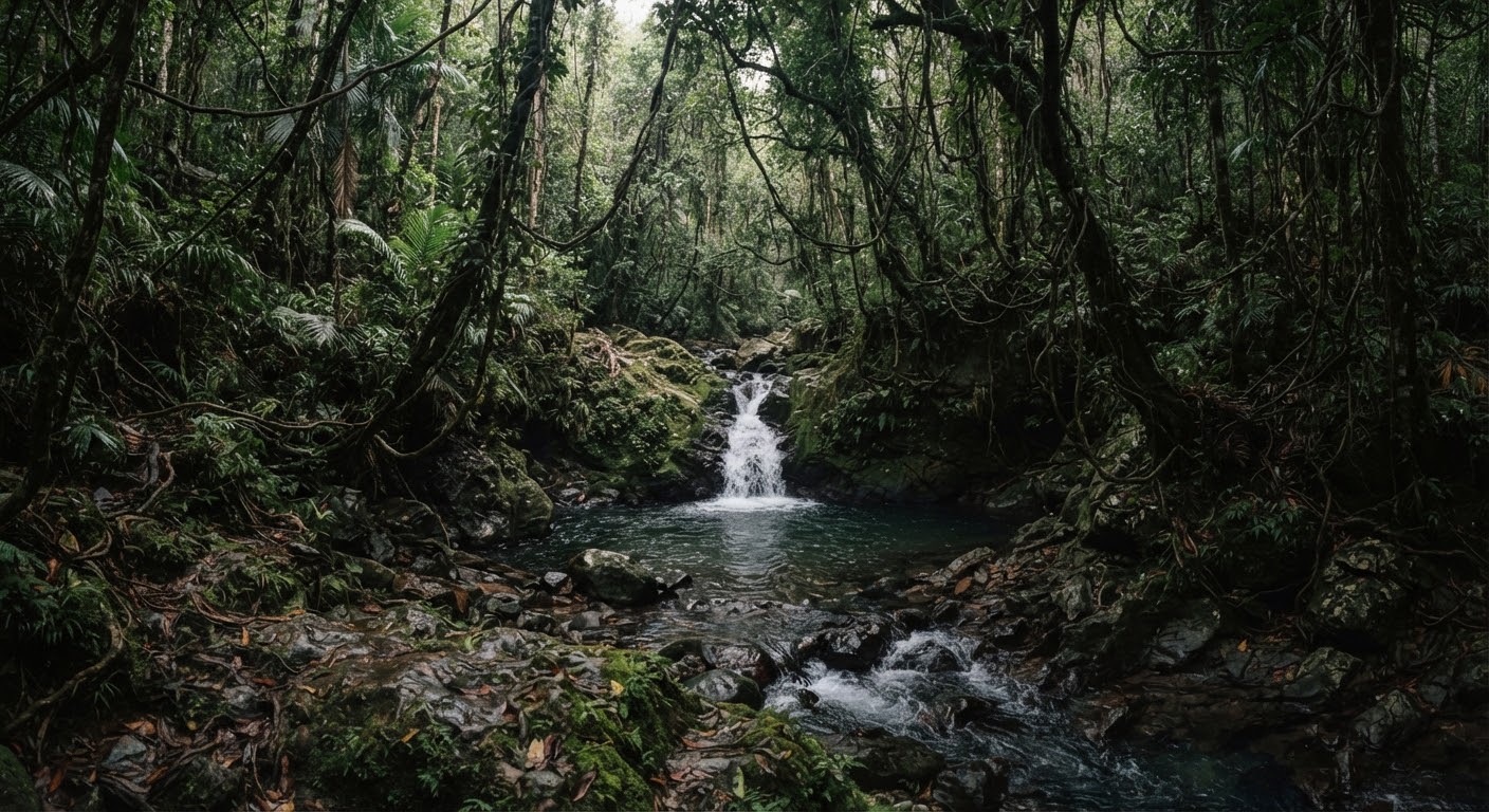 Into the jungle: waterfalls, rivers & campfire